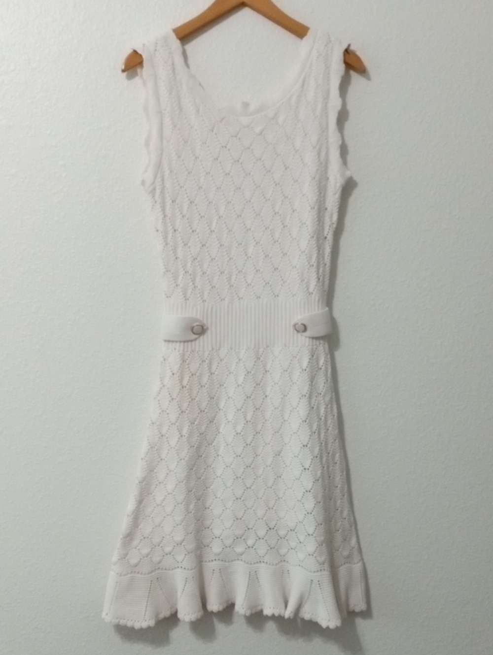 Lilly Pulitzer White Sleeveless Knit Midi Dress